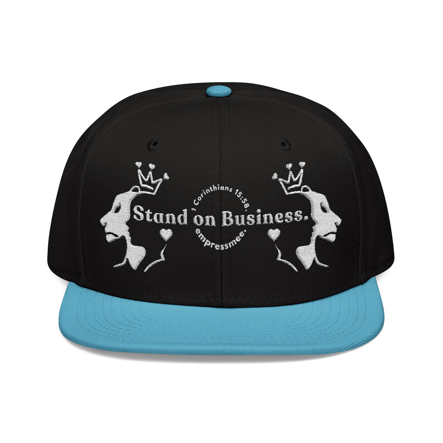 empressmee. "Stand on Business." 1 Corinthians 15:58. Snapback Cap