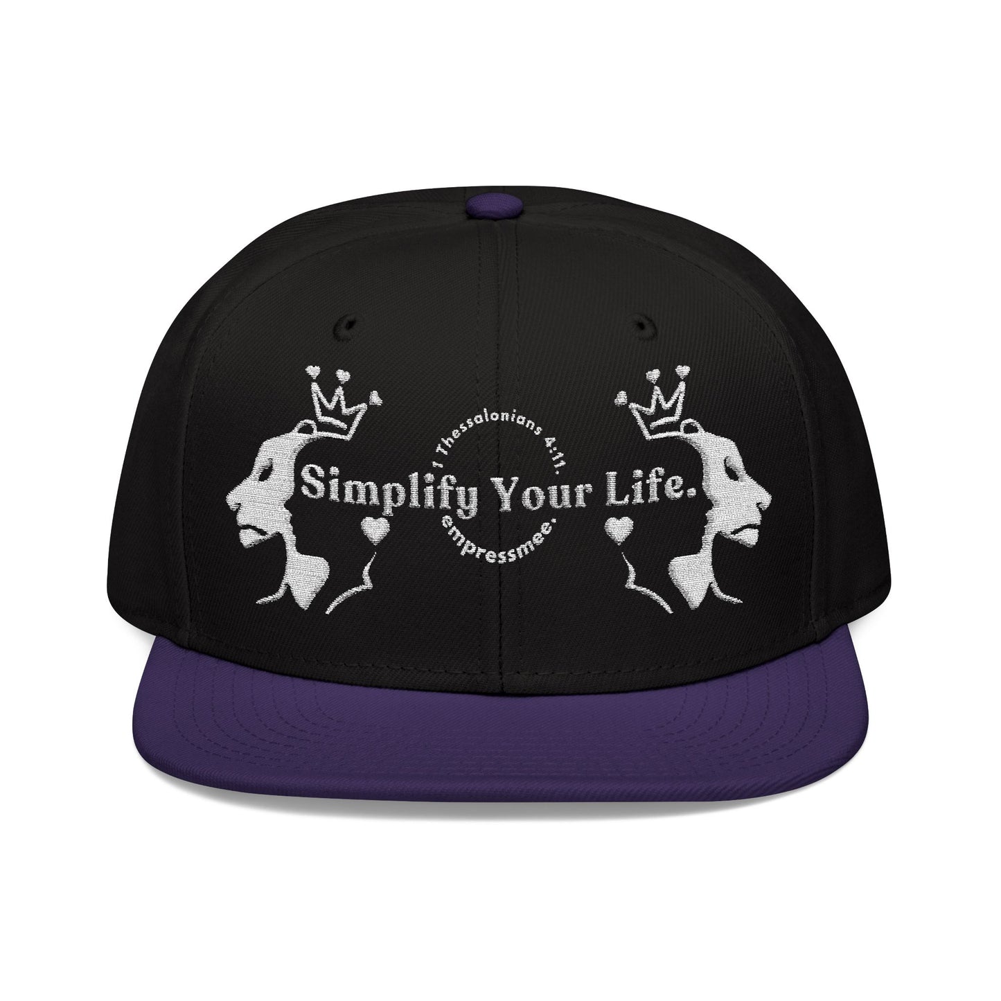empressmee. "Simplify Your Life." 1 Thessalonians 4:11. Snapback Cap