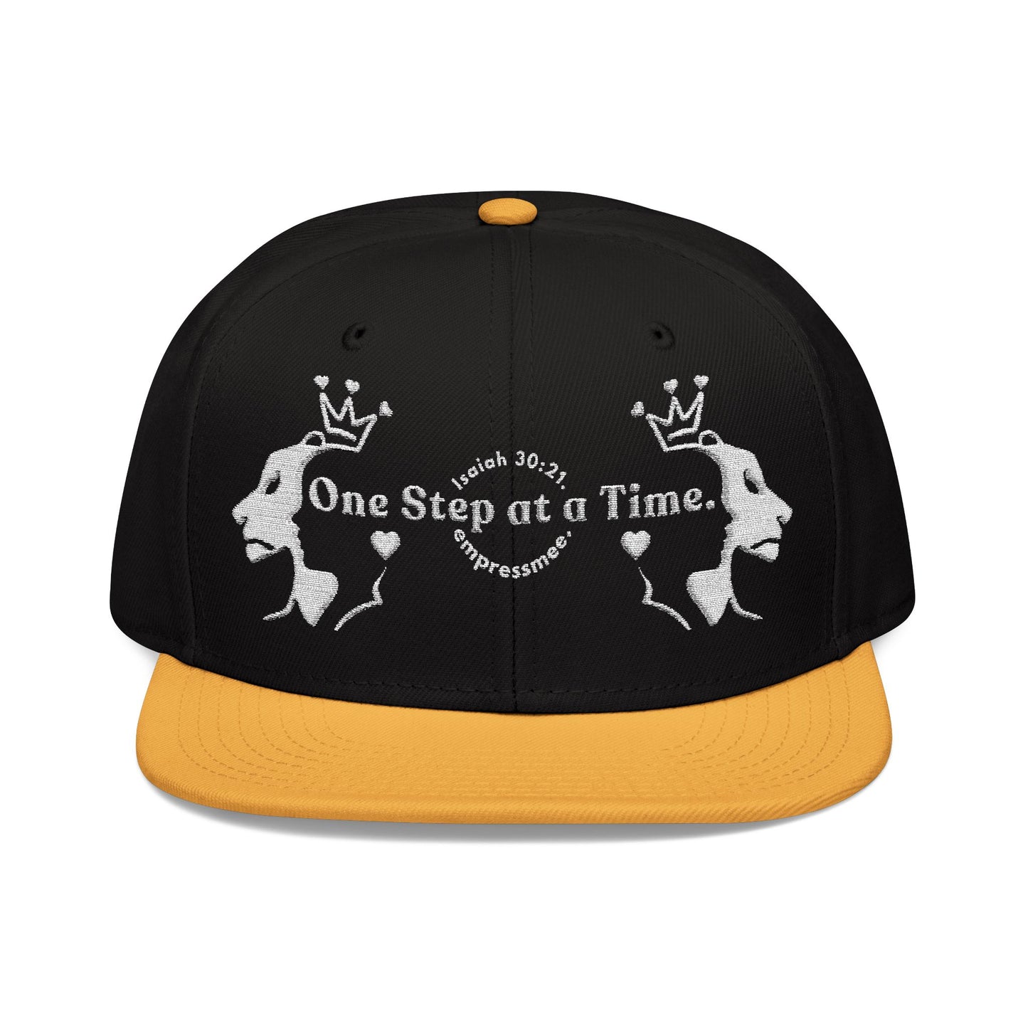 empressmee. "One Step at a Time." Isaiah 30:21. Snapback Cap